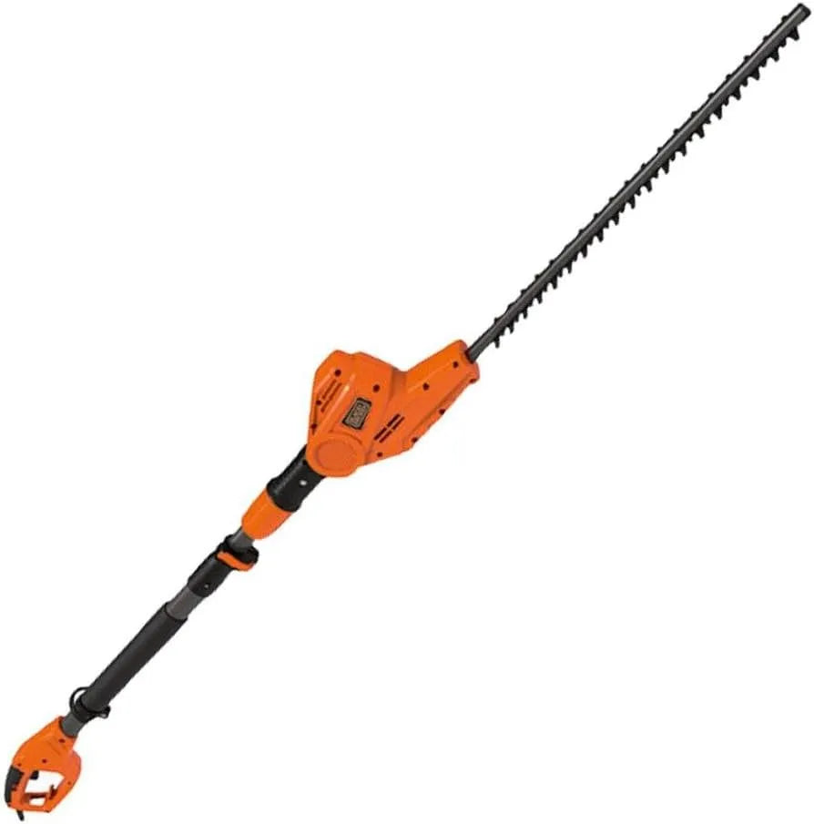 BLACK+DECKER Elektro- PH5551 Heckenschere, mit Leiter, 51 cm, 22 mm, 4m, 550W, schwarz