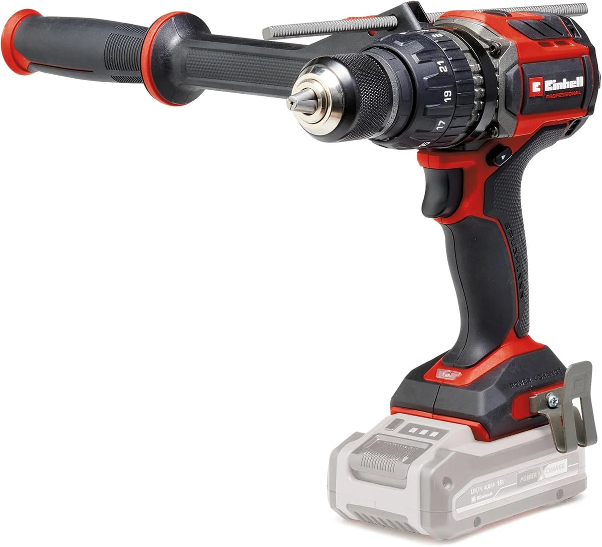 Einhell CD 18 Professional Akku-Schlagbohrmaschine zum Bohren in Mauerwerk und für Montagearbeiten TP-CD 18/120 Li-i BL-Solo: Akku-Betrieb, für