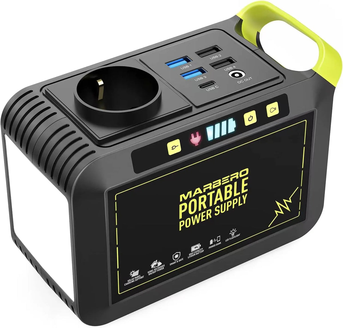 Tragbare Powerstation und Solargenerator, 24000mAh, 88,8Wh, 80W, 230V, mit USB-C, für Gartenbewässerung