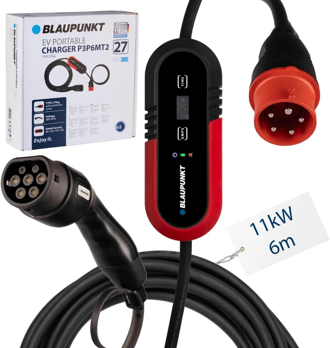 Typ-2-Ladekabel für Elektroautos und Mode-3-EV-Kabel, 11kW, Typ 2