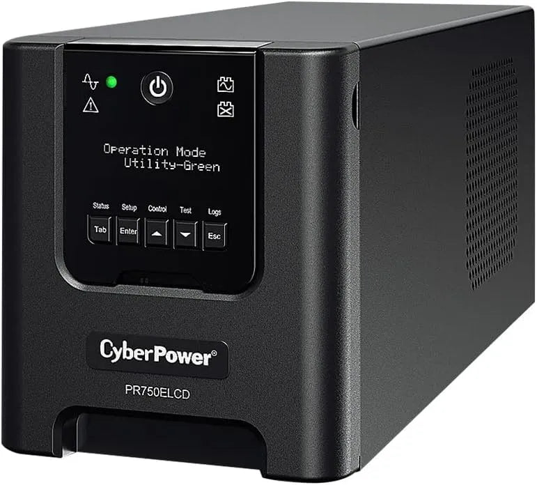 CyberPower PR750ELCDGR Unterbrechungsfreie Stromversorgung und USV-Anlage, 675W, Schuko-Anschluss, 750VA
