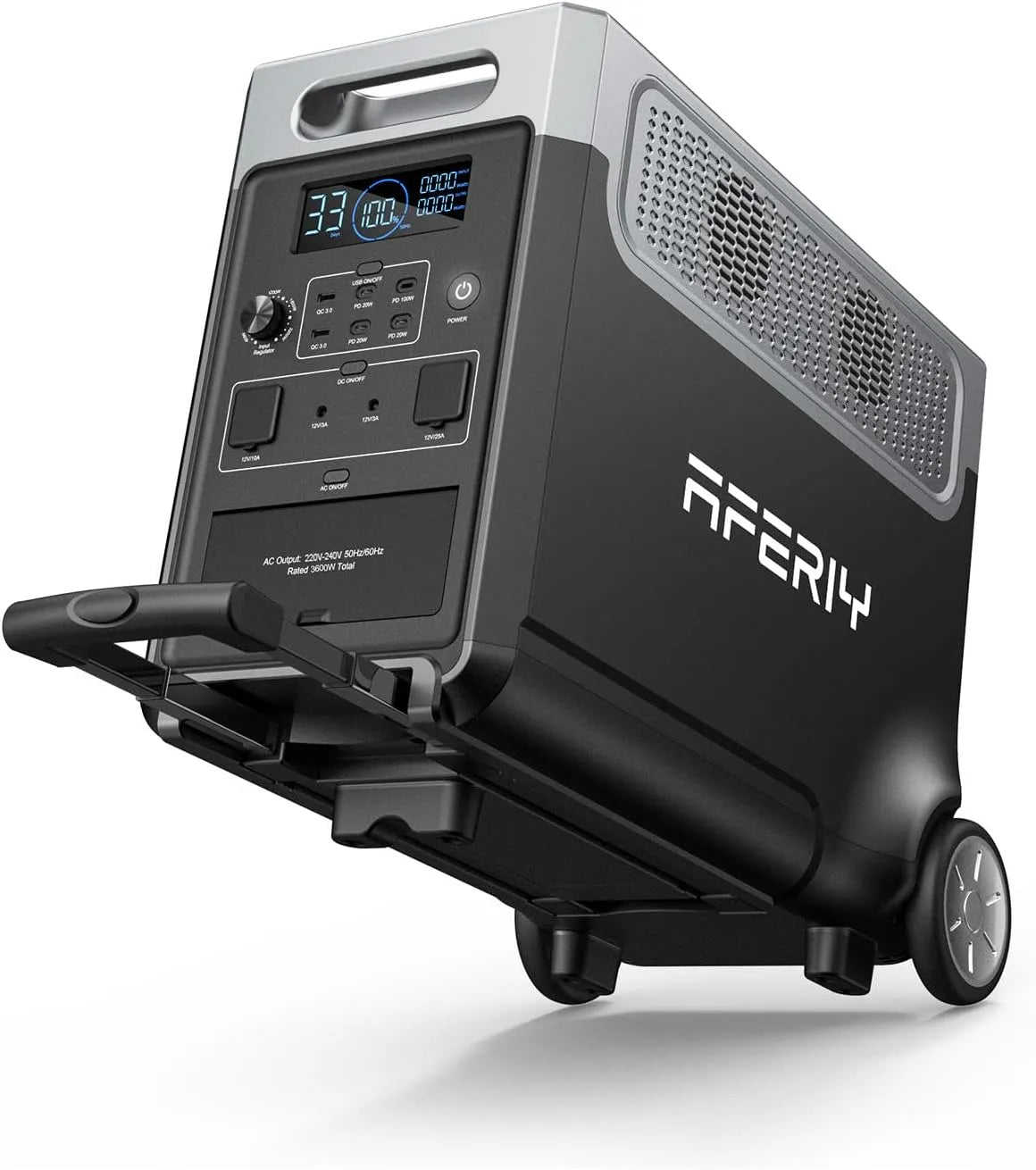 LiFePO4 Tragbare Powerstation und Solargenerator, 3840Wh, 10520Wh, für Gartenbewässerung, solarbetrieben, reine Sinuswelle, 3600W
