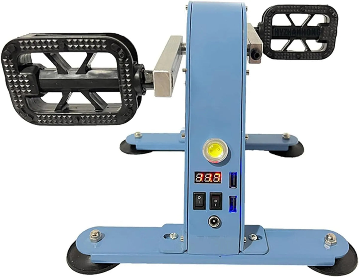 100W Fußpedal Power Generator Pedal Generator mit doppelter USB-Schnittstelle / DC1-35V Ausgangsspannung Digitalanzeige für die Notstromversorgung im