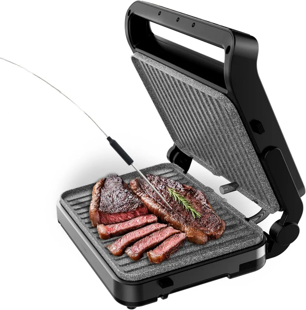Cecotec Elektrogrill 2000W mit Touch-Steuerung und Dual-Temp-Technologie