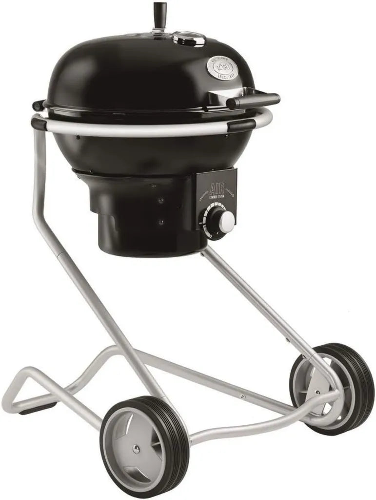 RÖSLE Kugelgrill No.1 AIR F50 mit Luftsteuerung, Deckelscharnier & Thermometer, Klapprost, großer Grillbereich