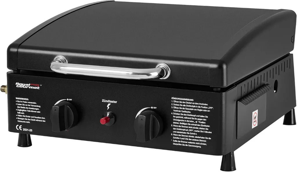 Kompakter 2-Brenner Gasgrill für Camping und Balkon