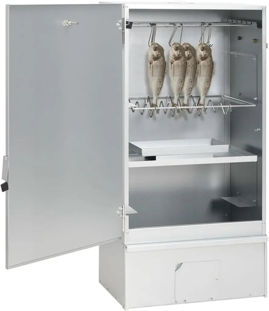 Hochwertiger Räucherofen mit Kaltrauchgenerator – Verzinkter Stahl, 44,5x29x83 cm