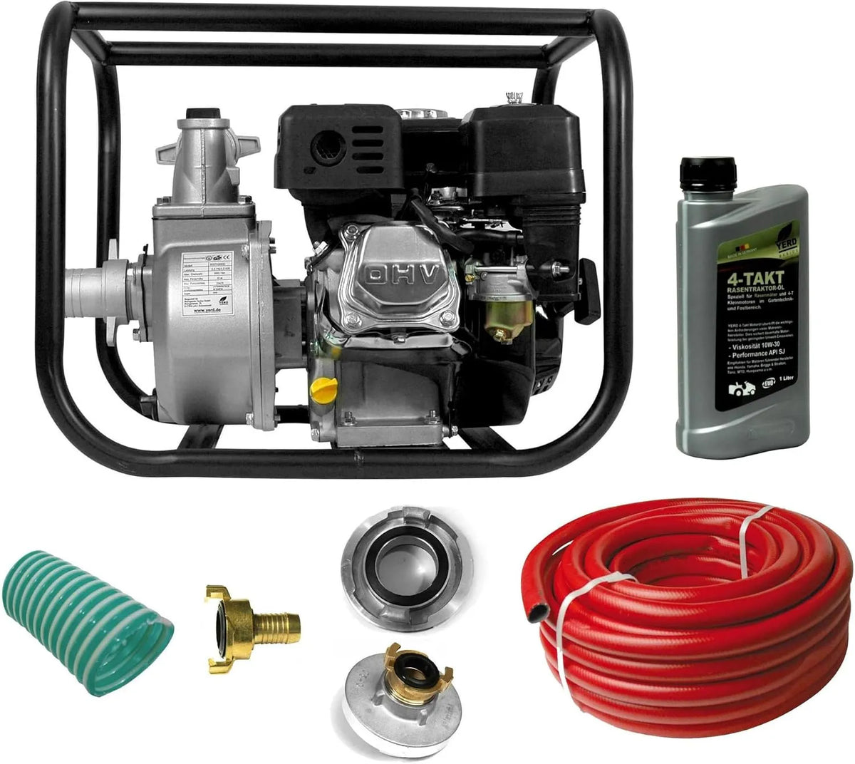 Wasserpumpe TKB50 Benzin-Motorpumpe und Wasserpumpe für Bewässerung, für Gartenbewässerung