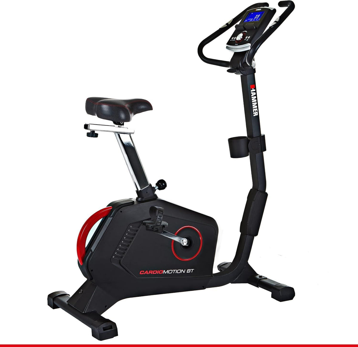 HAMMER Heimtrainer - App-Steuerung, Bluetooth-Konnektivität, leiser Betrieb, 110 x 52 x 140 cm