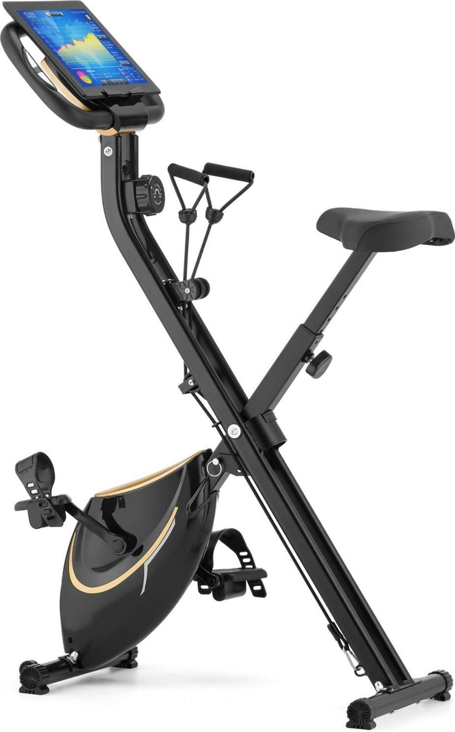 Gymtek FX600 Heimtrainer – klappbar, mit Display, für zuhause, 120kg, 4kg
