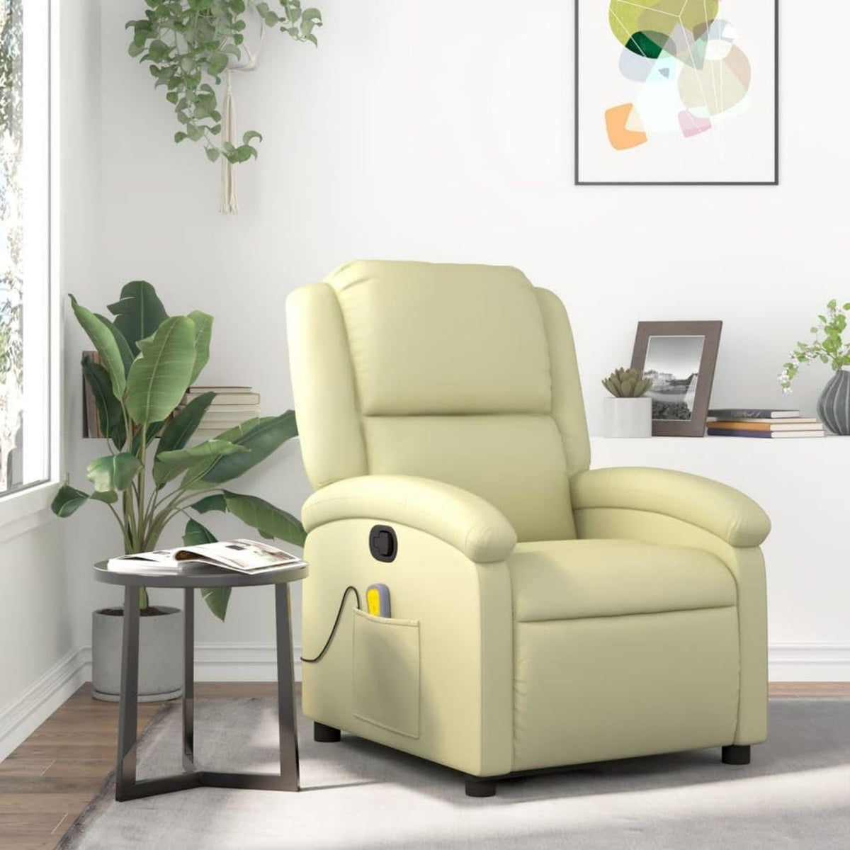 Massagesessel – mit Liegefunktion, beige