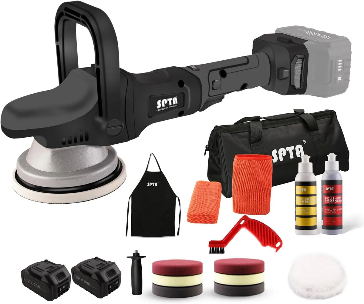 Poliermaschine und Elektropolierer – OPM, Akku-Betrieb, 2tlg, 8mm, 125mm, 18V
