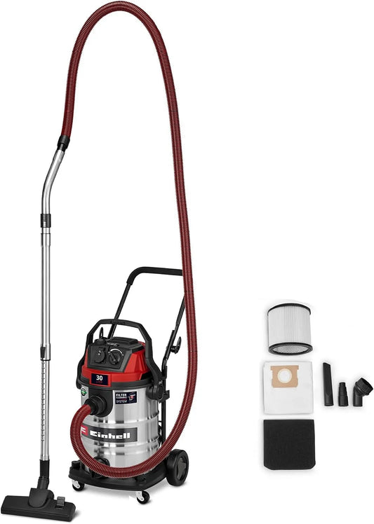 Einhell Nass- und Trockensauger für Staub, groben Schmutz und verschüttete Flüssigkeiten VC 3080 Nass-Trockensauger und Industriesauger: TE-VC