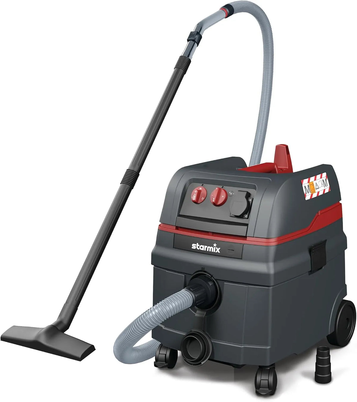 Nass-Trockensauger und Industriesauger: M-1625, ISC, mit Steckdose, 5m, 25 L, 1600 W, für Werkstatt und Heimwerken