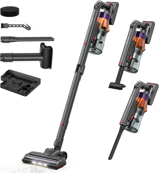 Stabstaubsauger: Akku-Betrieb, freistehend, klappbar, 600 W, für Teppiche und Polster