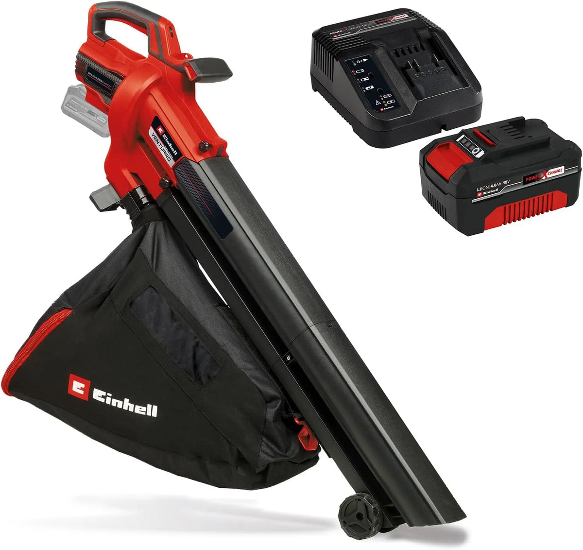 Einhell Akku-Laubsauger – VENTURRO, Akku-Betrieb, 500 m, 18 V, 500 m³/h, 45 L, schwarz