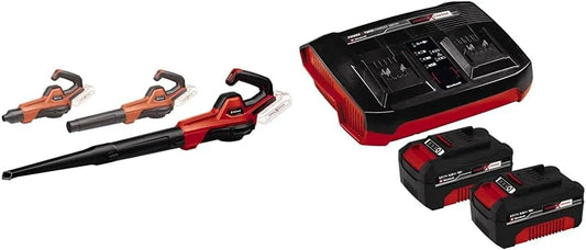 Einhell Akku-Universalblä UB 18 Akku-Universalbläser GE-UB 18/250 Li E Power X-Change 18 V – Akku-Betrieb, Drehzahlregelung, LED-Anzeige, 3-tlg, 4 Ah