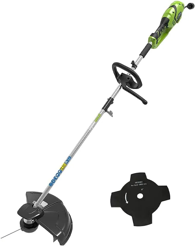 Greenworks Elektro- GST1246 Rasentrimmer – Leichtbauweise, verstellbar, 40cm, 2mm, 230V, 1200W, für die Gartenpflege