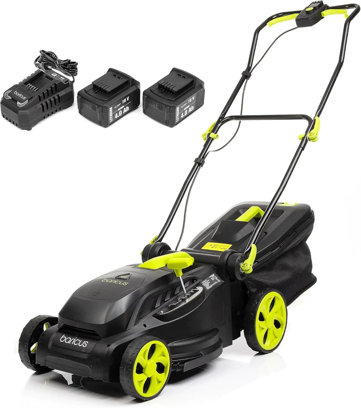 Rasenmäher: B-Ware, Akku-Betrieb, bürstenloser Motor, mit Display, 38 cm, 36V, für die Gartenpflege