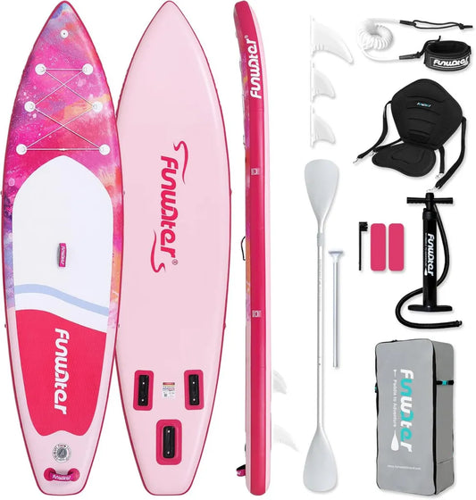 FunWater Aufblasbares SUP Board für Erwachsene, Komplettset für Alle Fähigkeiten