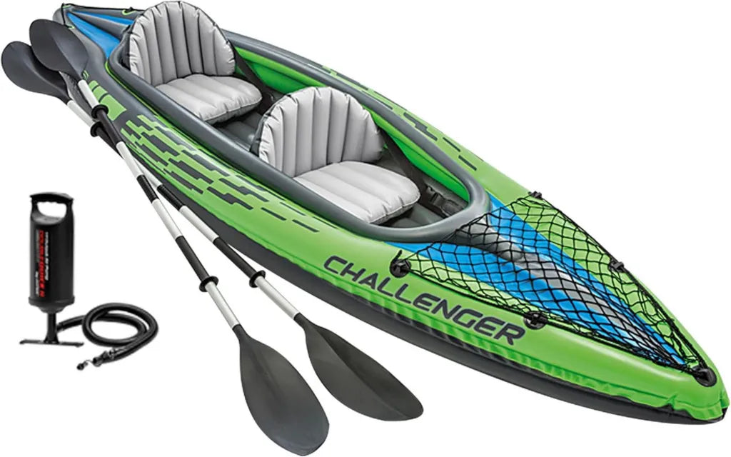 Intex Challenger K2 Aufblasbares Kajak-Set, 351 x 76 x 38 cm