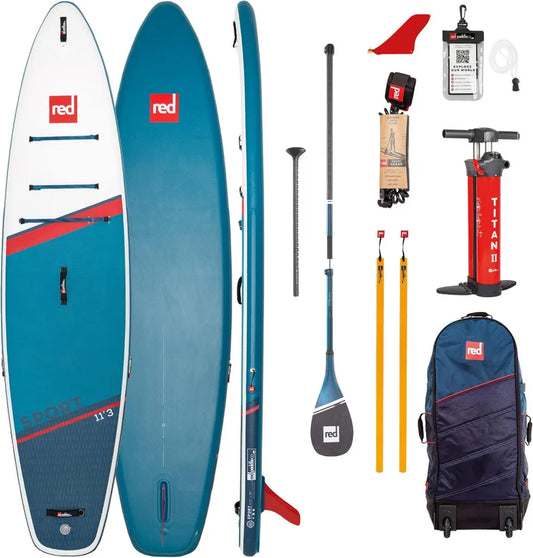 Red Paddle Co 11'3' Sport SUP Board 2022 Set mit Prime Paddle