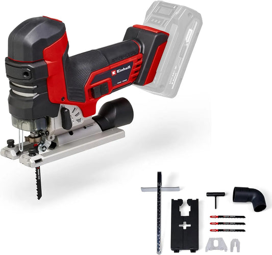 Einhell JST 18 Professional Akku-Stichsäge für präzise Kurvenschnitte und saubere Ausschnitte im Werkstück TP-JST 18/135 Li BL: Akku-Betrieb, für