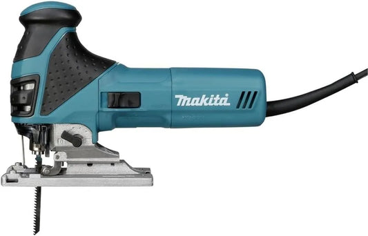 Stichsäge für präzise Kurvenschnitte und saubere Ausschnitte im Werkstück; Makita 4351FCTJ Pendelhubstichsäge mit LED: LED-Anzeige, 135 mm