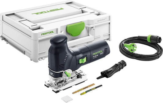 Festool Stichsäge für präzise Kurvenschnitte und saubere Ausschnitte im Werkstück PS 300 EQ-Plus TRION mit Systainer