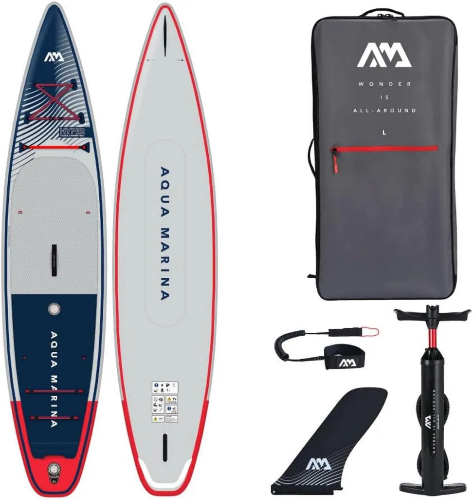Aqua Marina Aufblasbares SUP Board für Touren, 3,9 m, Blau/Grau