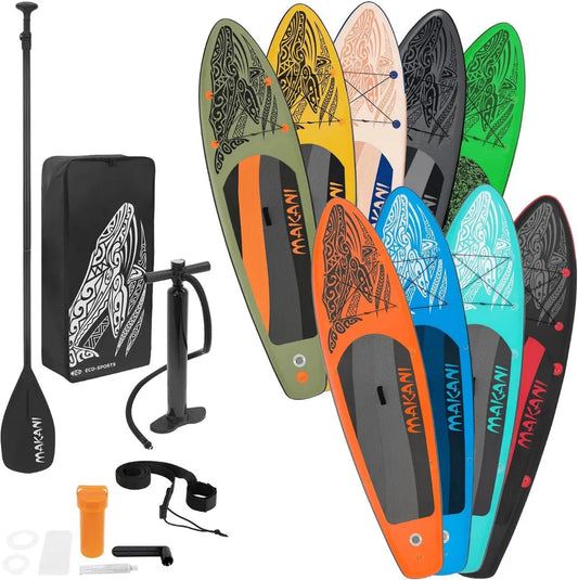 Aufblasbares SUP Board 320 cm mit Alu-Paddel, Komplettset bis 150 kg, Verschiedene Farben