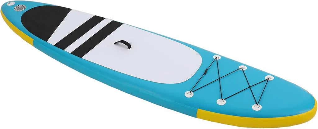 Aufblasbares SUP-Board für Anfänger und Profis, geeignet für Surfen und Paddeln, Blau