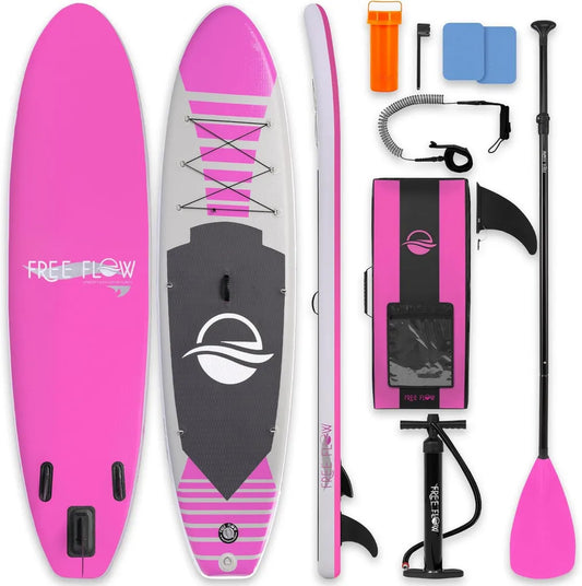 Aufblasbares Stand Up Paddle Board Set für Kinder und Erwachsene, Komplettset mit Rutschfestem Brett, Pumpe und Tragetasche
