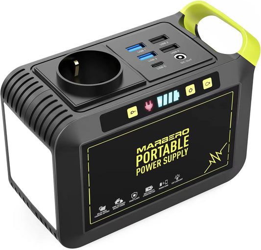 Tragbare Powerstation und Solargenerator, 24000mAh, 88,8Wh, 80W, 230V, mit USB-C, für Gartenbewässerung