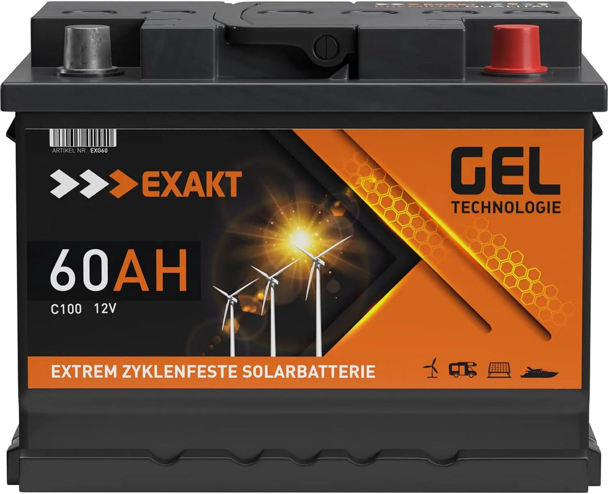 Versorgungsbatterie und Solar- und Freizeitakku, 60Ah, 70Ah, 12V, solarbetrieben, für Camping und Wohnmobil