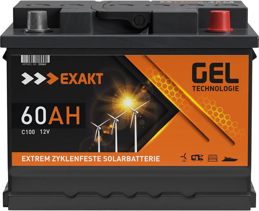 Versorgungsbatterie und Solar- und Freizeitakku, 60Ah, 70Ah, 12V, solarbetrieben, für Camping und Wohnmobil
