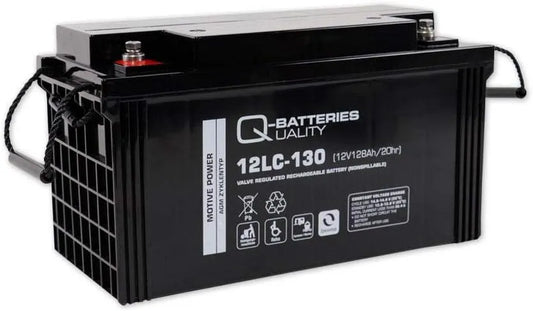 Versorgungsbatterie und Solar- und Freizeitakku, 128Ah, solarbetrieben, für Zyklenbetrieb, 12V