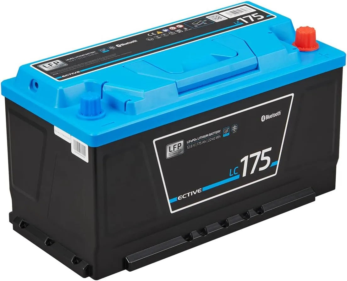 LiFePO4 LiFePO4-Batterie und Solar-Speicherbatterie, 175Ah, 2240Wh, 12V, mit BMS, mit Bluetooth
