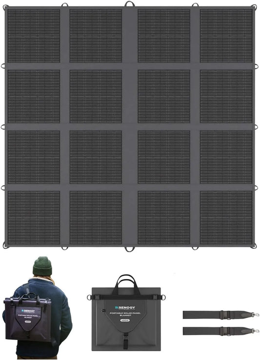 Renogy Solarmodul und Photovoltaikpanel, 400 W, für Camping und Wohnmobil, faltbar
