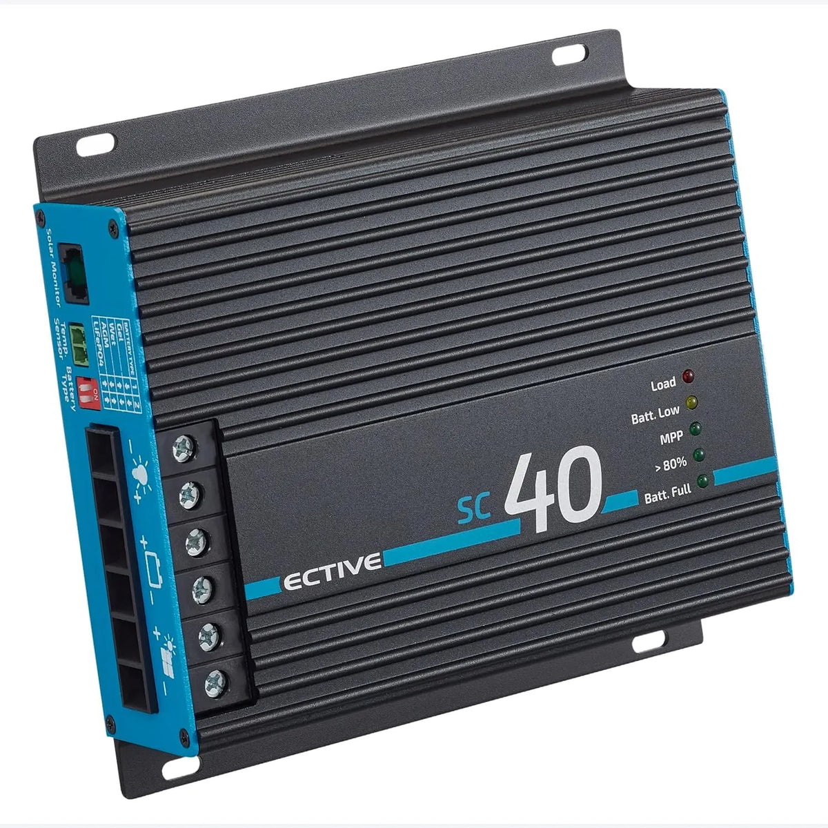LiFePO4/AGM/GEL/Nass LiFePO4-Batterie und Solar-Speicherbatterie, 12V, 24V, 50V, 40A, solarbetrieben, mit MPPT-Regler