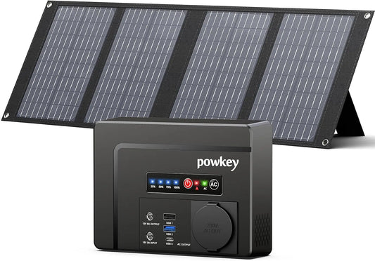 Tragbare Powerstation und Solargenerator, 26400mAh, solarbetrieben, faltbar, 97.68Wh, 100W, 18W