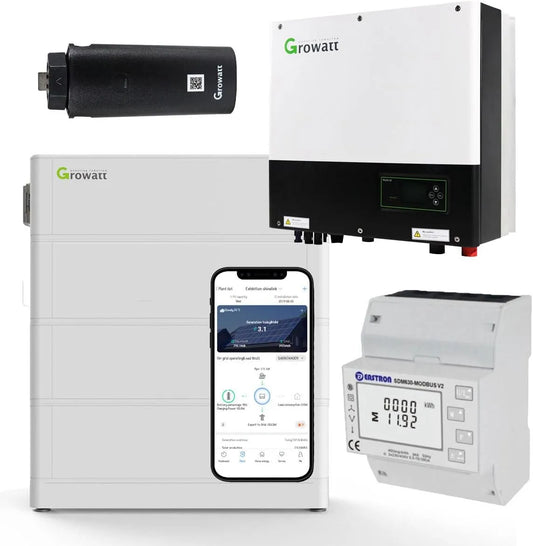 Growatt SPH10000TL3-BH-UP Hybrid-Solarwechselrichter und MPPT-Ladewechselrichter, solarbetrieben, 7.6kWh, 10kW