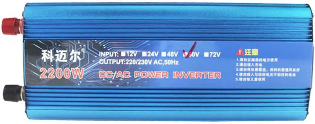 DC-AC-Wechselrichter und Spannungswandler, 1200W, 1600W, für Camping und Wohnmobil, 2200W, 12V