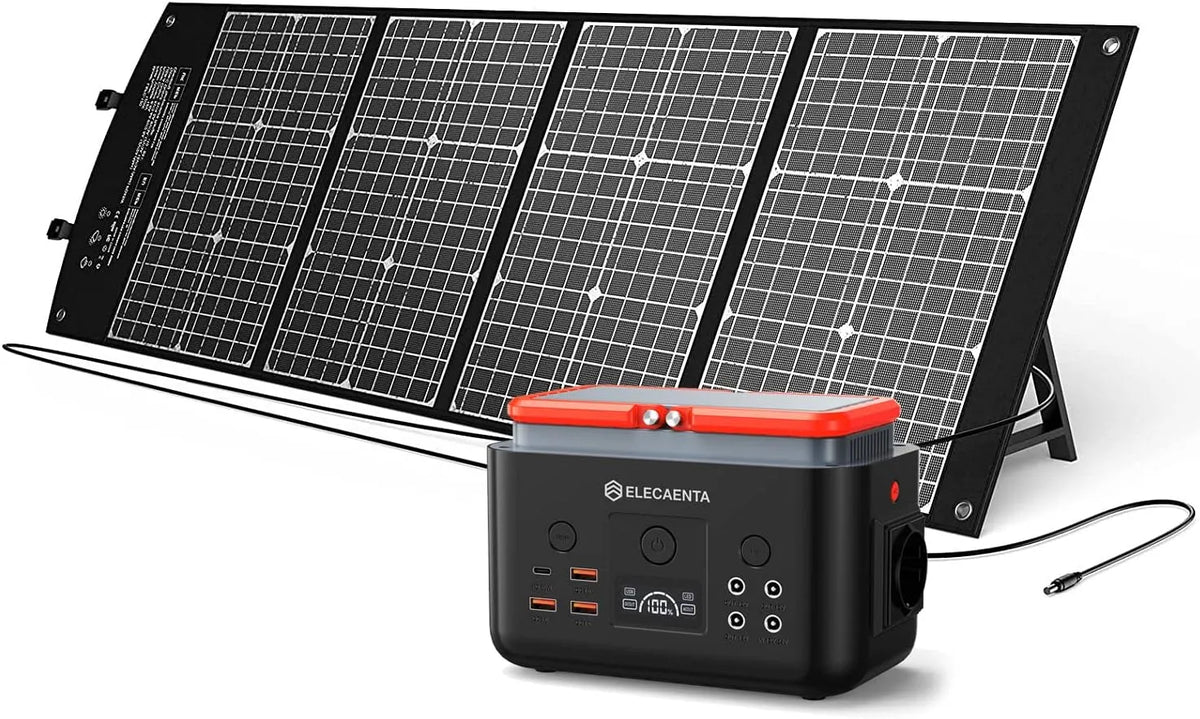 EM200 Tragbare Powerstation und Solargenerator, 200Wh, solarbetrieben, faltbar, reine Sinuswelle, 120W, für Camping und Wohnmobil