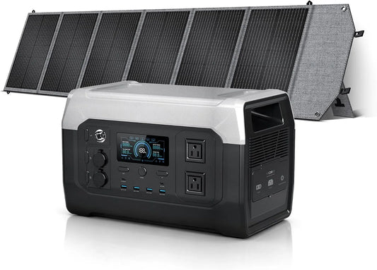 XP1000 Tragbare Powerstation und Solargenerator, 1024Wh, solarbetrieben, mit USB-C, Schnellladefunktion, 200W, 1800W