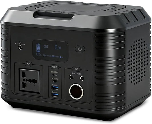 Tragbare Powerstation und Solargenerator, 120.000 mAh, 500W, solarbetrieben, für Camping und Wohnmobil