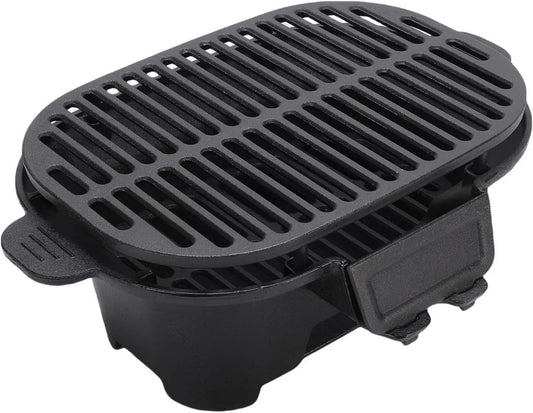 Tragbarer japanischer Yakitori-Holzkohlegrill aus Gusseisen, ideal für Garten, Camping und Tischgrillen