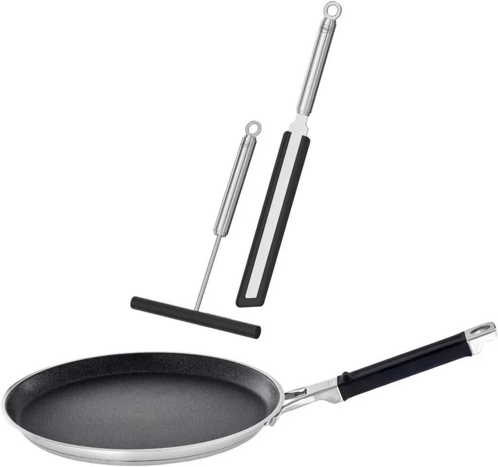 RÖSLE Profi-Crêpes-Set, 3-teilig, 28 cm, Antihaft