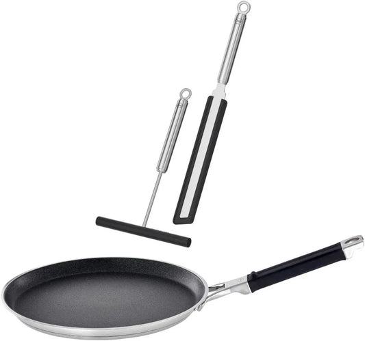RÖSLE Profi-Crêpes-Set, 3-teilig, 28 cm, Antihaft