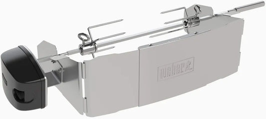 Weber Drehspieß Edelstahl für Grill, 84,8 x 14 x 8 cm